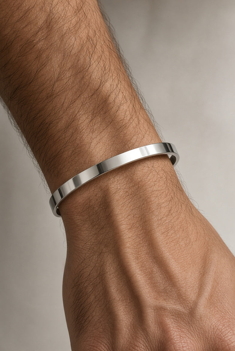 Pulsera de acero inoxidable clásica (acabado brillo)